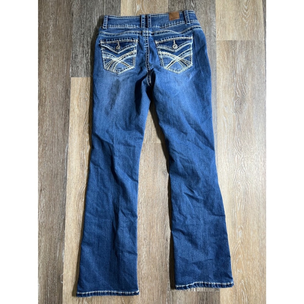 WallFlower Luscious Curvy Fit Jeans Womens 5 Regular Blue Excellent Bootcut - Picture 8 of 8